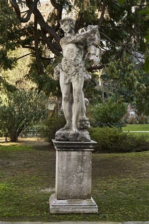 Scultore lombardo, metà del secolo XVIII BaccoStatua in pietra (h. cm 193) (