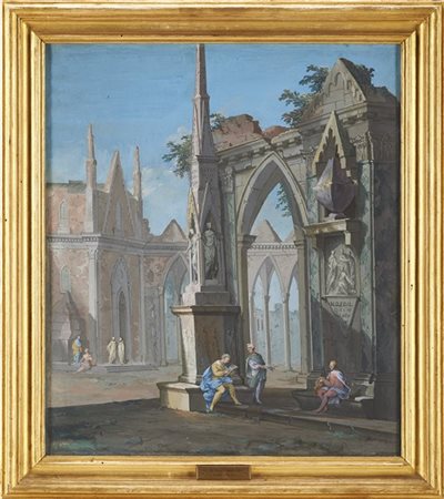 Pietro Paltronieri (attr.)


Capriccio architettonico con rovine gotiche e figur