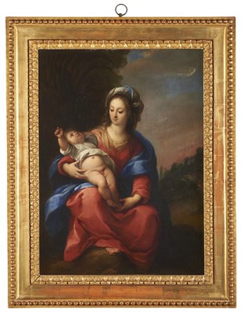 Carlo Francesco Nuvolone Madonna con Bambino

Olio su tavola, cm 47,5x35,5

In c