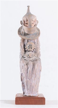 ROMANO NUCCI (Bologna 1929) "Senza titolo". Scultura in terracotta. Cm 34x10x13.