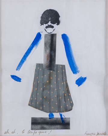 FRANCOISE JANICOT (Parigi 1929 – 2017) "Senza titolo". Tecnica mista,...