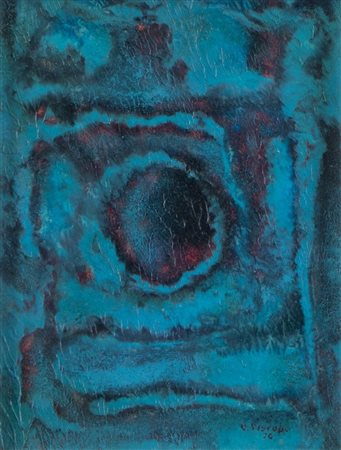 VITTORIO PISCOPO (Acerra 1913 – Napoli 2004) "Archeologia magica", 1976. Olio...