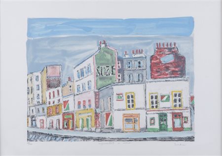 ORFEO TAMBURI (Jesi 1910 – Parigi 1994) "Senza titolo". Litografia a colori...