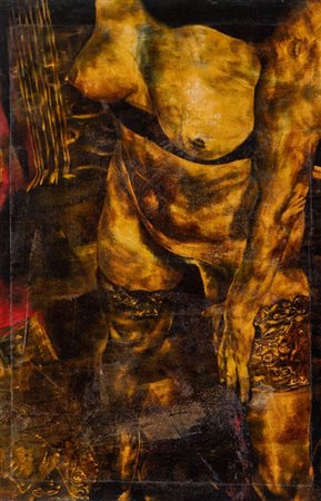 NICOLA SAMORÌ (Forlì 1977) "Messa a fuoco", 2002. Olio su tavola. Cm...