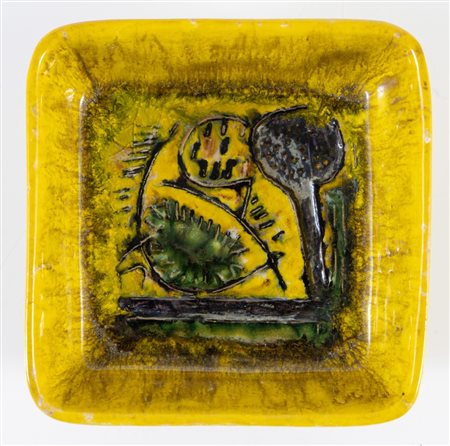 CARLO ZAULI (Faenza 1926 - 2002) "Senza titolo", 1952. Ciotola in ceramica...