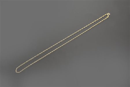 CATENINA IN ORO GIALLO in oro giallo 18kt. Lunghezza cm 22, peso gr. 2,30 circa