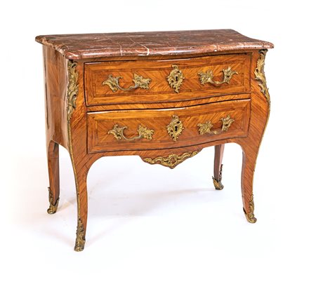 Cassettone legno di rosa disposto a spina di pesce, Francia, epoca Napoleone...