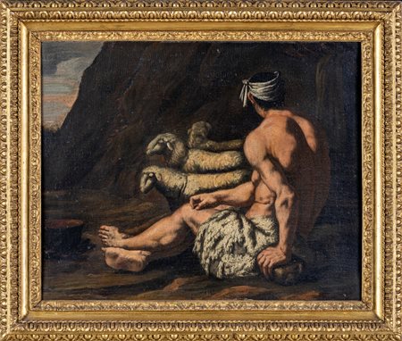Bartolomeo Passante (seguace di) (Brindisi , 1618 - Napoli, 1648) Pastore con...