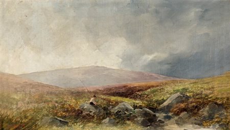 Giovanni Costa (01-Principale) (Roma, 1826 - Marina Di Pisa, 1903) Paesaggio...