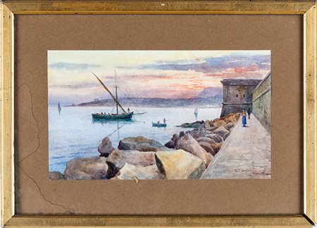 Antonio Luigi Allavena (Sanremo, 1887 - Bordighera, 1954) Lungomare di...