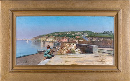 Eduardo Monteforte (Polla, 1849 - Napoli, 1933), inizi XX secolo Costiera...