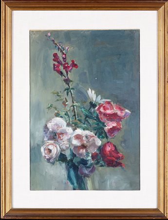 Federico Morgante (attribuito a) (Roma, 1898 - Roma, 1975) Natura morta con...