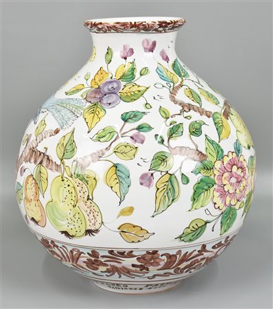 CERAMICA DI ALBISSOLA grande vaso in ceramica di Albissola decorato con...