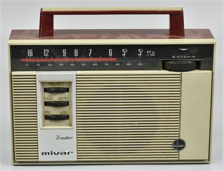 RADIO TRANSISTOR Mivar, mod Trader Milano, 1960 Lievi difetti