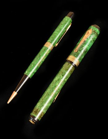 WATERMAN PATRICIAN FOUNTAIN EMERALD GREEN 1 penna stilografica, con incisione...