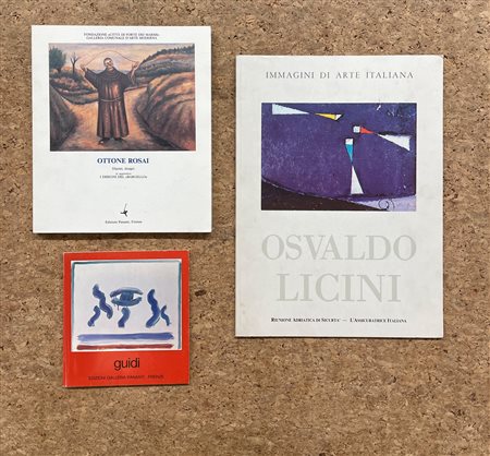 ARTE ITALIANA DEL DOPOGUERRA (GUIDI, ROSAI, LICINI) - Lotto unico di 3 cataloghi