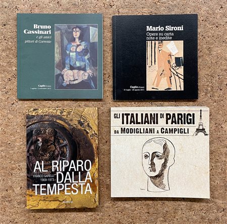 ARTISTI ITALIANI DEL DOPOGUERRA  - Lotto unico di 4 cataloghi
