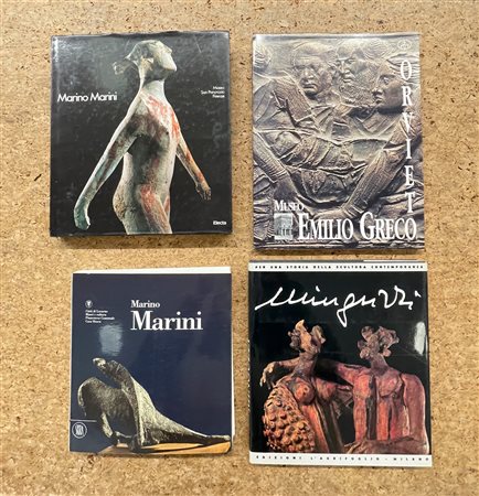 LUCIANO MINGUZZI, MARINO MARINI E EMILIO GRECO - Lotto unico di 4 cataloghi