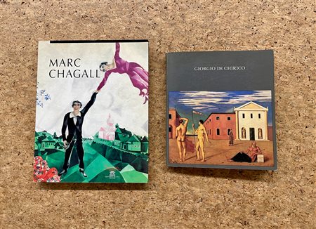 MARC CHAGALL E GIORGIO DE CHIRICO - Lotto unico di 2 cataloghi