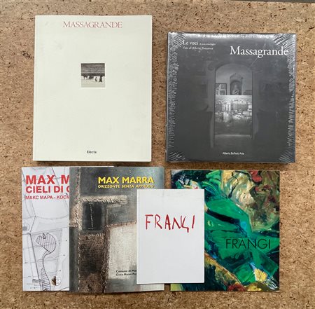 ARTE CONTEMPORANEA (GIOVANNI FRANGI, MAX MARRA E MATTEO MASSAGRANDE) - Lotto unico di 6 cataloghi