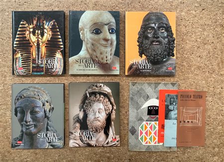 MANUALI DI STORIA DELL'ARTE - Lotto unico di 5 manuali di storia dell'arte e numerosi fascicoli storici