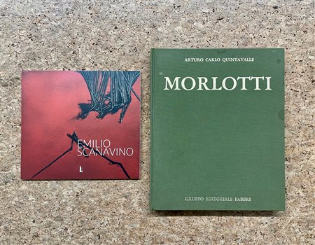 ENNIO MORLOTTI E EMILIO SCANAVINO - Lotto unico di 2 cataloghi