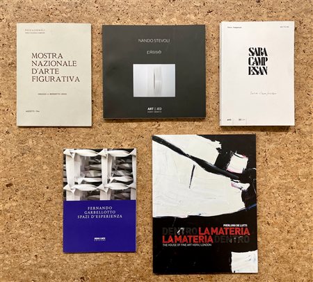 ARTE ITALIANA DEL DOPOGUERRA - Lotto unico di 5 cataloghi