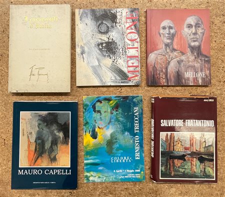PITTURA FIGURATIVA ITALIANA DEL DOPOGUERRA - Lotto unico di 6 cataloghi