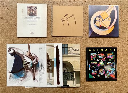 ARTE ITALIANA DEL DOPOGUERRA - Lotto unico di 5 cataloghi, di cui uno con disegno