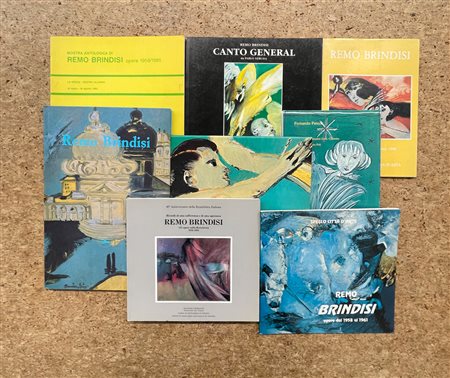 REMO BRINDISI - Lotto unico di 8 cataloghi