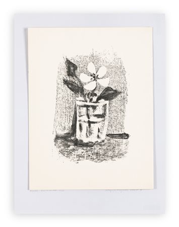 PABLO PICASSO (1881-1973) - Fleurs dans un verre N.6, 1947