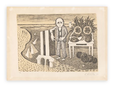 GIUSEPPE VIVIANI (1898-1965) - Senza Titolo, 1961