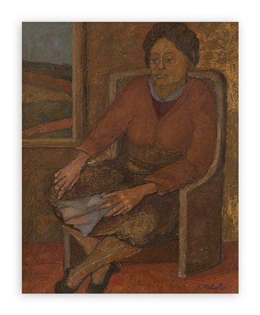 VITO MELOTTO (1928 - Donna Seduta, 1982