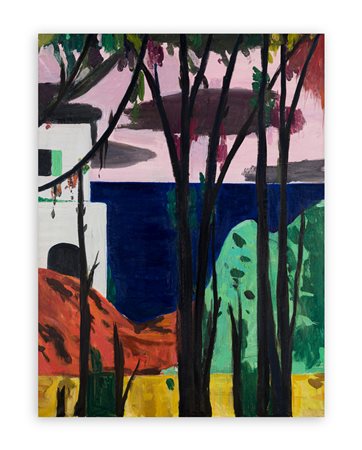 POMPEO BORRA - Paesaggio marino, 1960