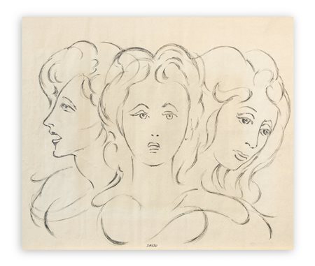 ALIGI SASSU (1912-2000) - Le tre muse, 1982