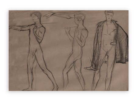 LUIGI BONAZZA (1877-1965) - Studio di trampolieri, ca. 1900/05