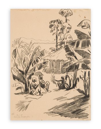 MARIO VELLANI MARCHI (1895-1979) - Rive del Tanganica, 1935
