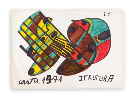 SEBASTIANO CARTA (1913-1973) - Strutura, 1971