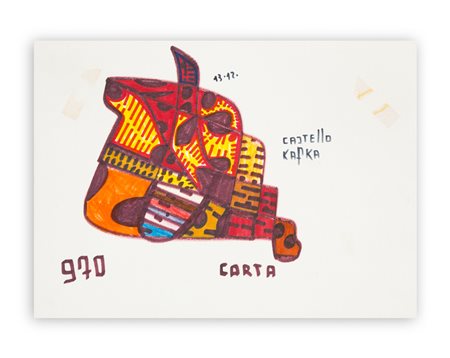 SEBASTIANO CARTA (1913-1973) - Castello Kafka, 1970