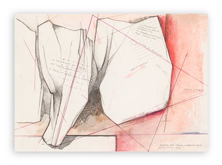 GIÒ POMODORO (1930-2002) - Progetto per "Folla" superfice tesa, 1962