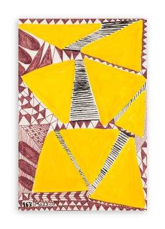 GALLIANO MAZZON (1896-1978) - Sinfonia in giallonero, 1967