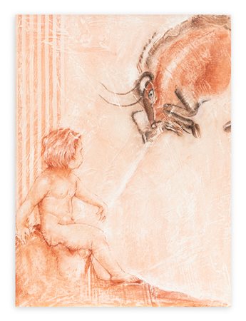 ELIO MARCHEGIANI (1929) - Sinopia per World Peace, 1983