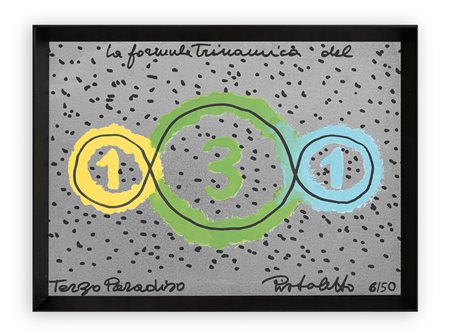 MICHELANGELO PISTOLETTO (1933) - La formula trinamica del terzo Paradiso, 2017