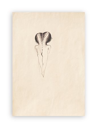 ENZO CUCCHI (1949) - Senza Titolo (disegno 35), 1988