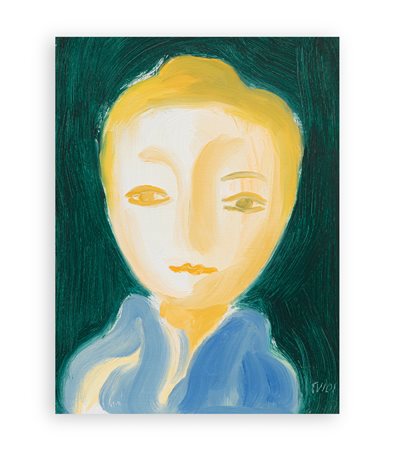 VIRGILIO GUIDI (1891-1984) - La testa verde, 1975