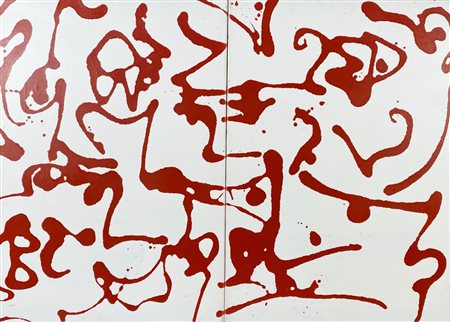 RONALDO CLAUDIO Milano (Mi) 1989 Dripping (dittico) 2006 Smalti su tele (2)...