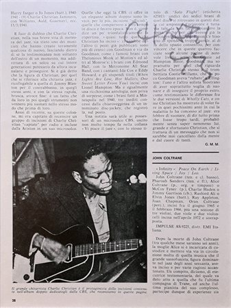 CHIARI GUISEPPE Firenze (Fi) 1926 Charlie Christian 1973 Rivista originale...