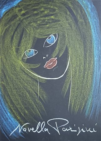 PARIGINI NOVELLA Chiusi (Roma) 1921 Senza titolo 1980 Pastelli su carta...