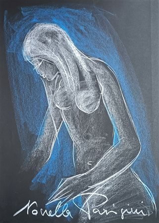 PARIGINI NOVELLA Chiusi (Roma) 1921 Senza titolo 1980 Pastelli su carta...