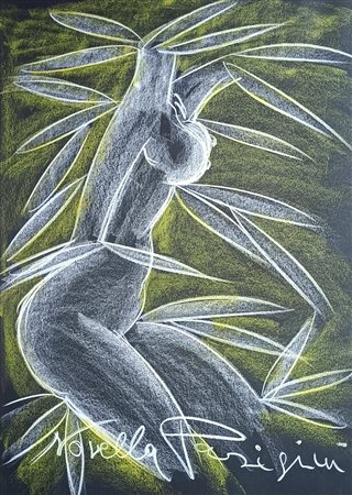 PARIGINI NOVELLA Chiusi (Roma) 1921 Senza titolo 1980 Pastelli su carta...